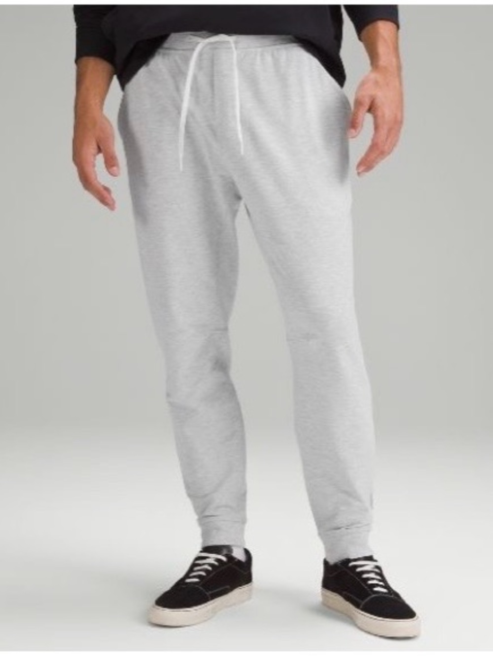 Lululemon City Sweat Jogger Shorter Heathered Light Grey Size M